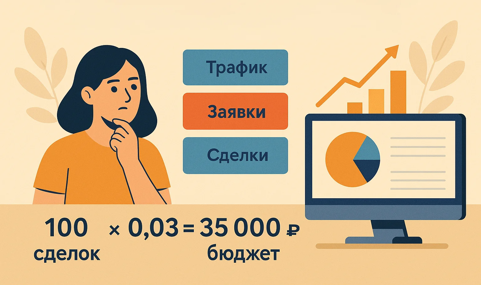 Планирование бюджета — персонаж и графики