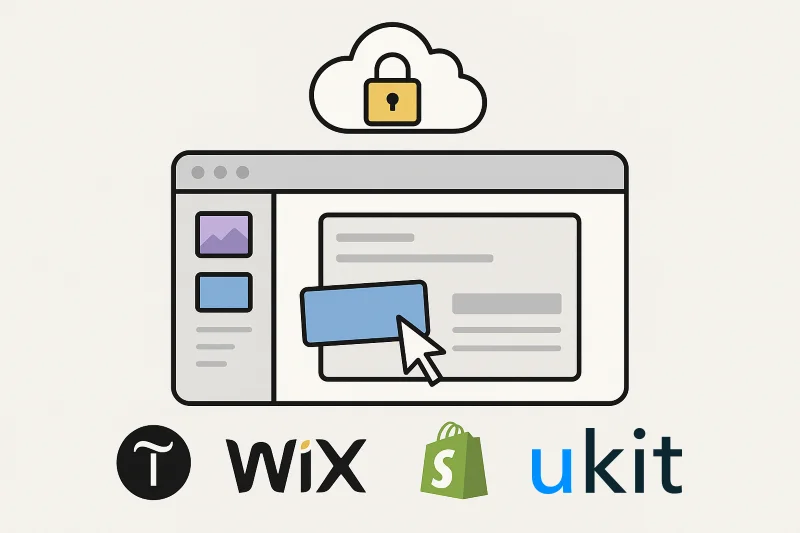 Конструкторы сайтов Tilda, Wix и Shopify