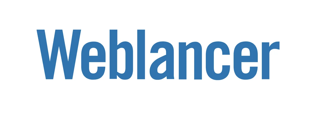 Логотип Weblancer на белом фоне