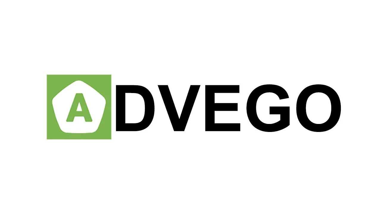 Логотип Advego с зелёным символом A