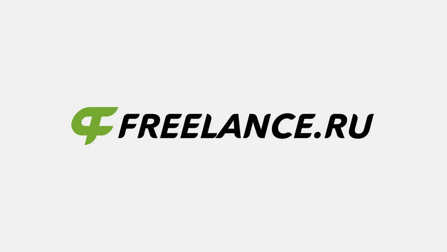 Логотип Freelance.ru с зелёной меткой