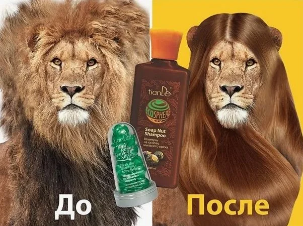 Реклама шампуня