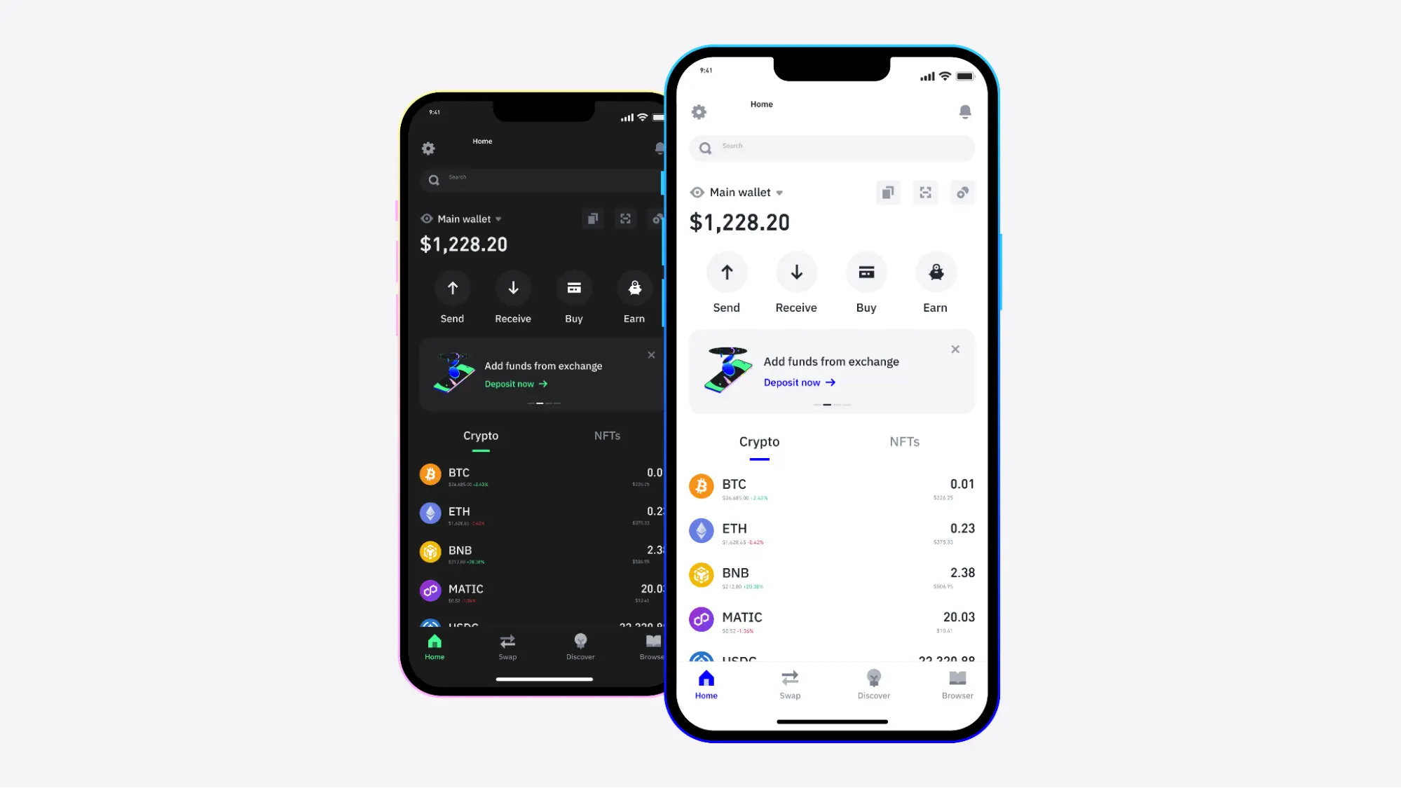 Интерфейс Trust Wallet