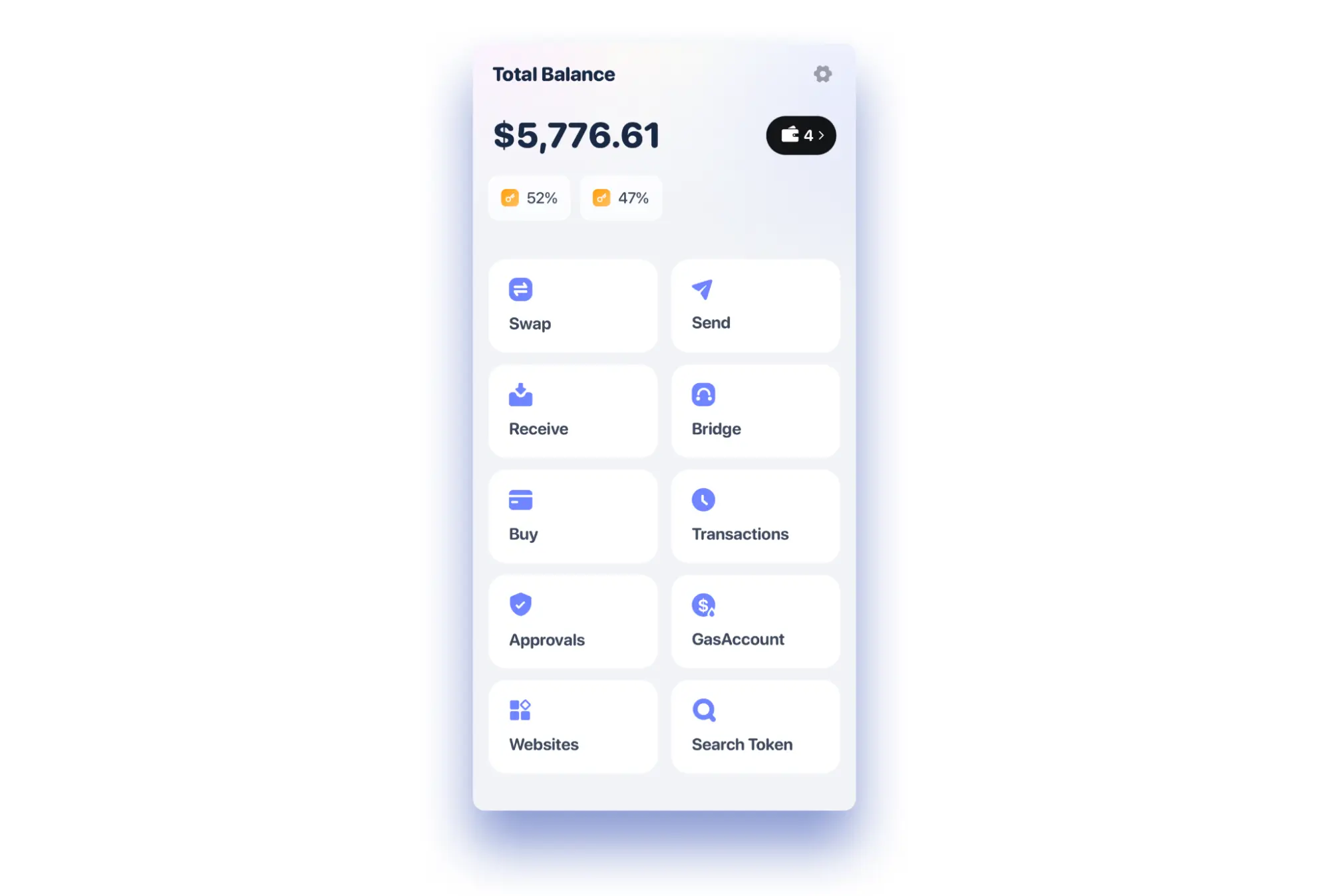 Интерфейс  Rabby Wallet