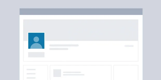 Стартовый экран профиля LinkedIn