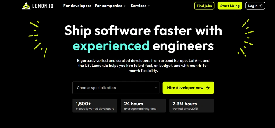Интерфейс Lemon.io
