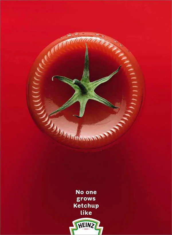 Минимализм в рекламе Heinz
