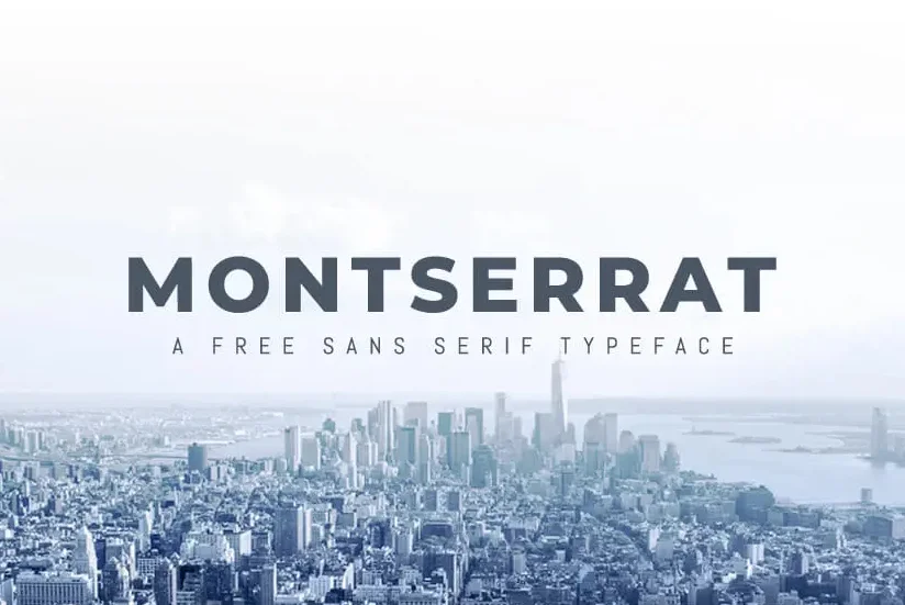 Пример шрифта Montserrat