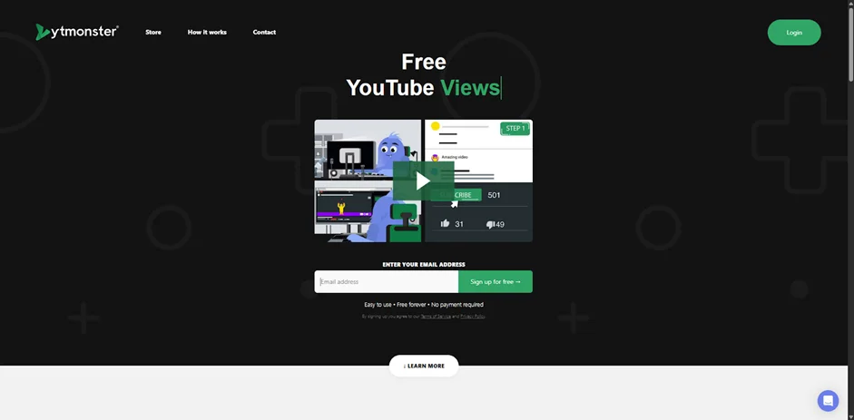 Сервис YTmonster — обмен просмотрами и подписками на YouTube